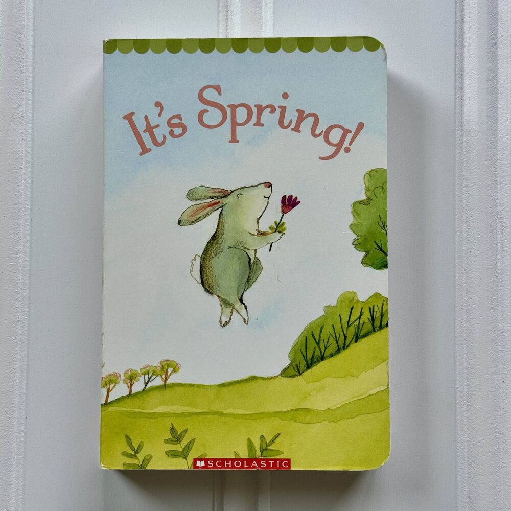 4/$10 - It's Spring! Children's Scholastic Board Book Book | Easter Baby Toddler